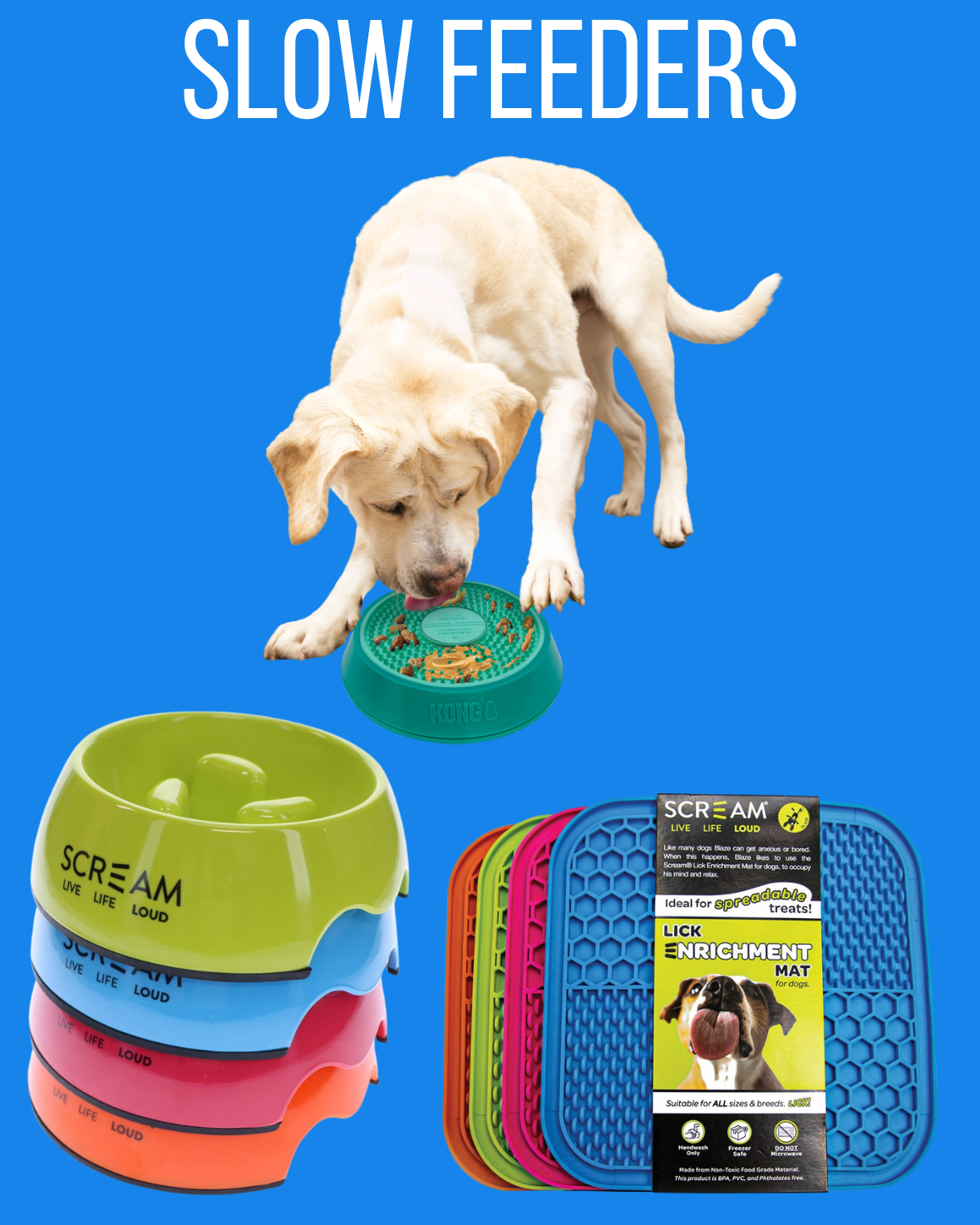 Dog Slow Feeder Bowls & Puzzles