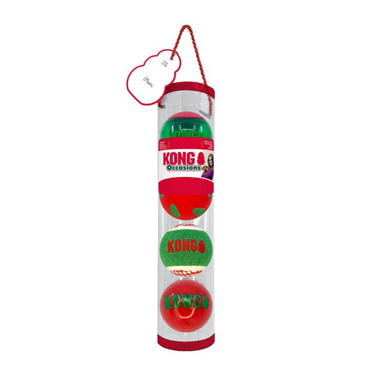 Kong Holiday Balls 4 Pk Medium