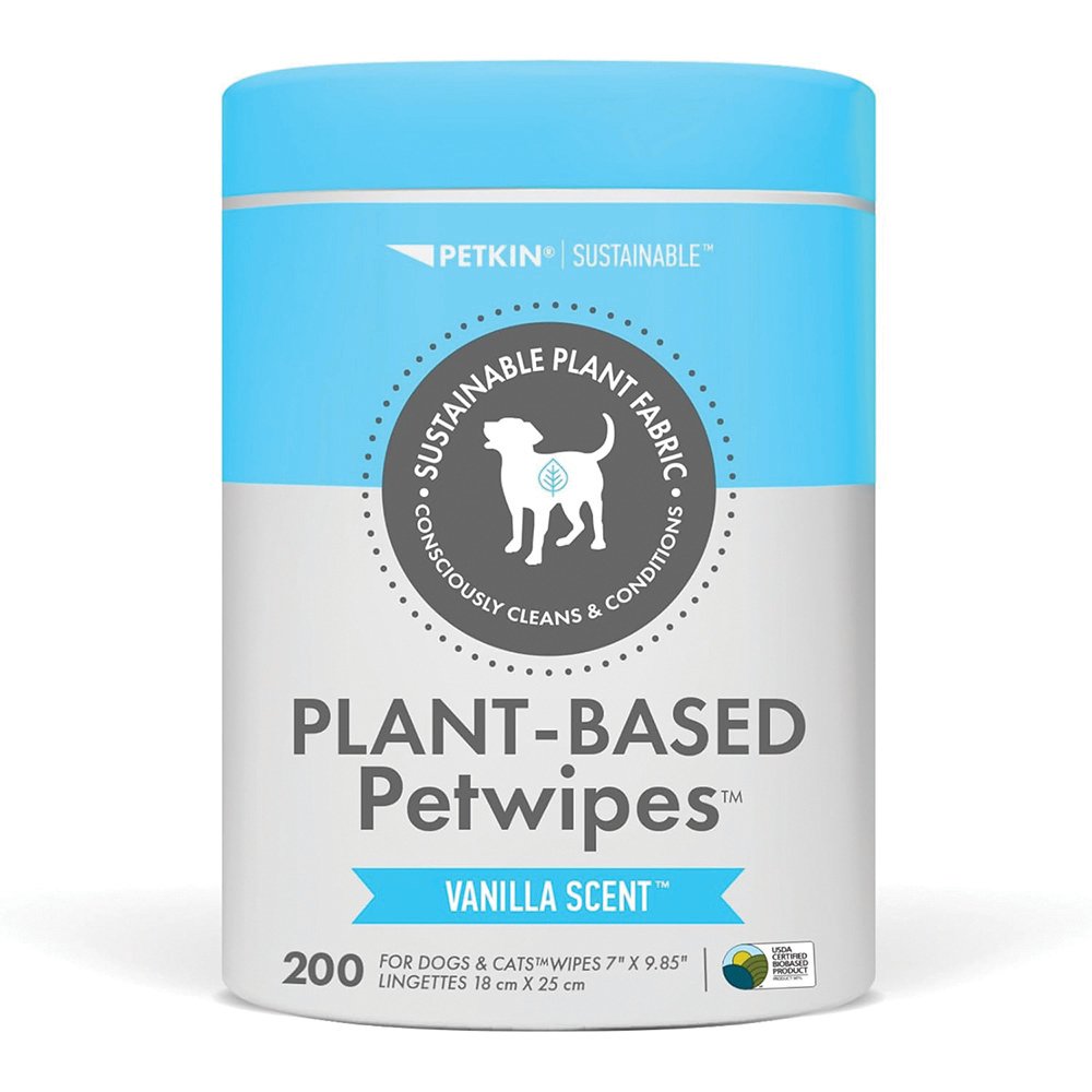 Petkin Plant-based Pet Wipes [COL:Vanilla]