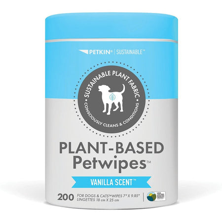 Petkin Plant-based Pet Wipes [COL:Vanilla]