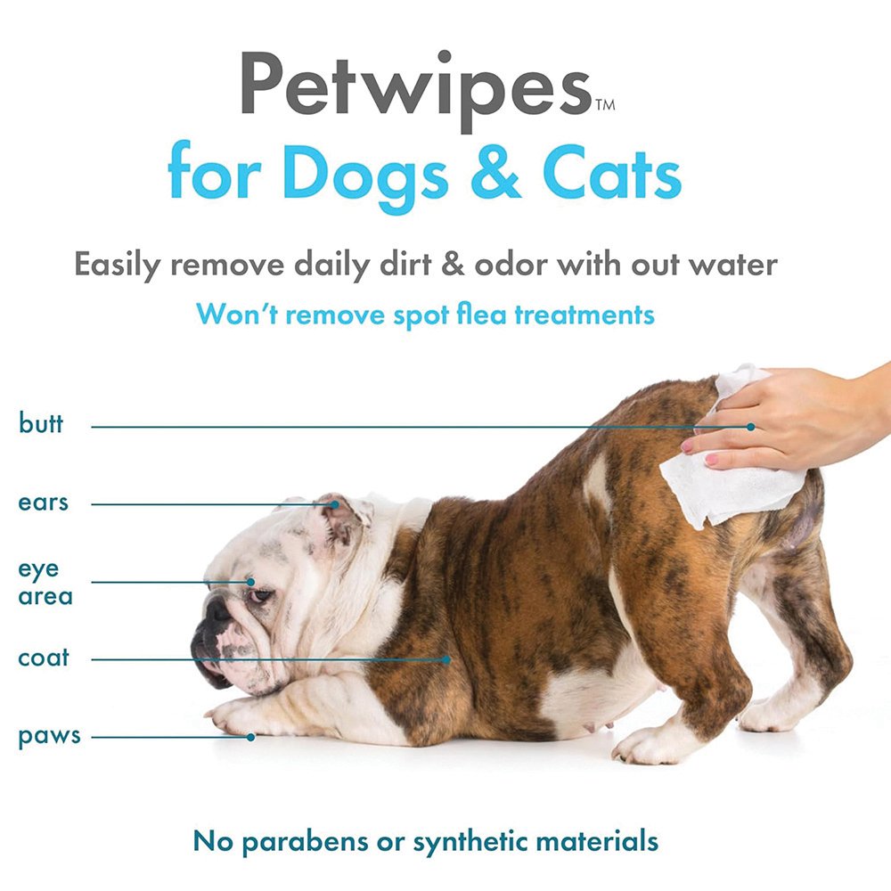 Petkin Plant-based Pet Wipes [COL:Vanilla]