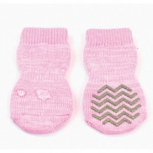 Hydrophobic Non-slip Pet Socks [SIZ:Medium COL:Pink]