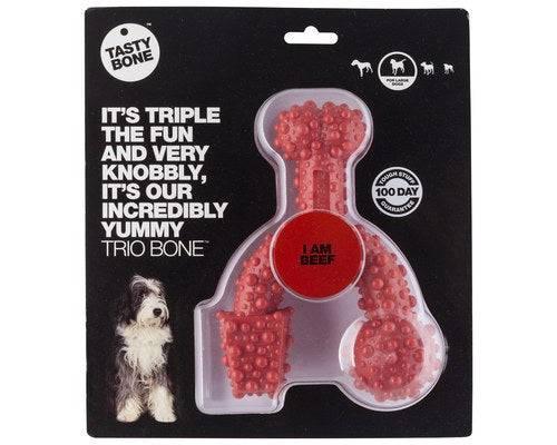 Tasty Bone Nylon Trio Dog Bone [SIZ:Small COL:Bacon]