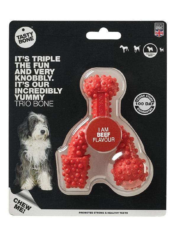 Tasty Bone Nylon Trio Dog Bone [SIZ:Toy COL:Chicken]