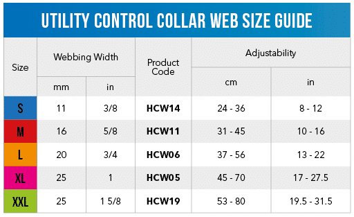 Rogz Control Collar Web [SIZ:Small COL:Black]