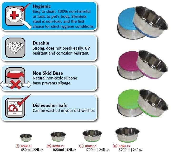 Rogz Slurp Stainless Bowl