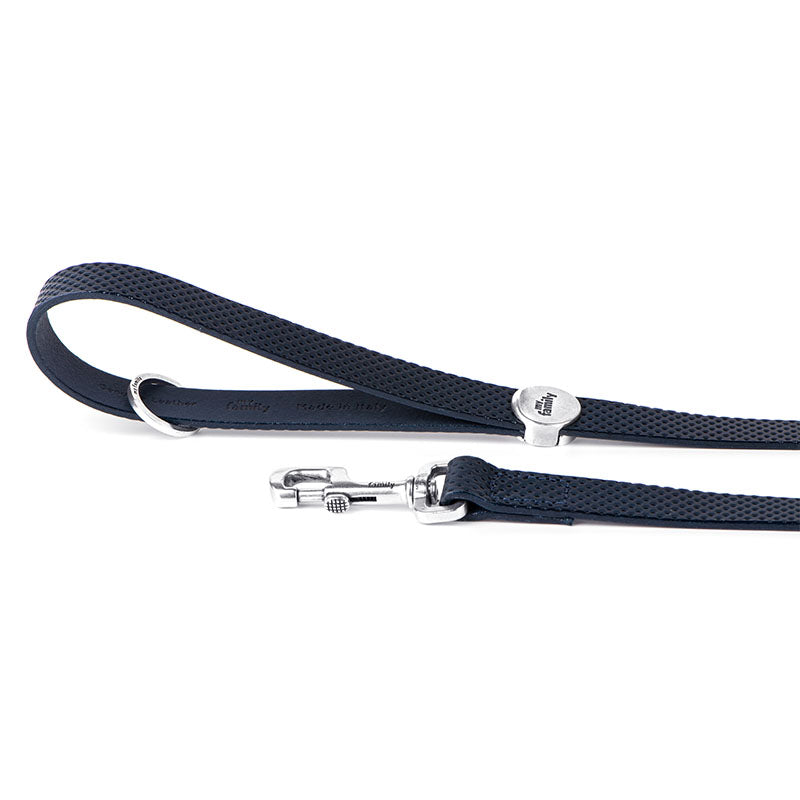 My Family Monza Leather Leash [COL:Blue]