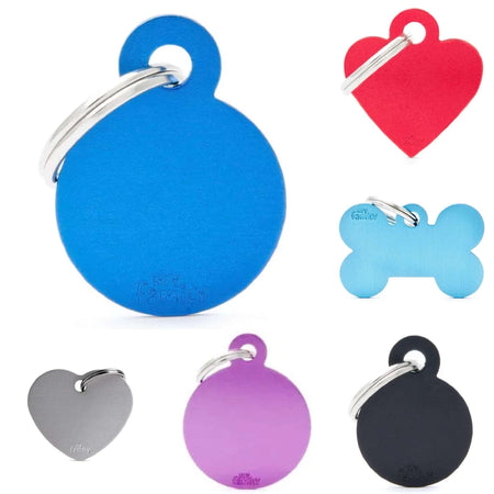 My Family Pet Id Tag Basic [SIZ:Small STY:Heart COL:Blac]