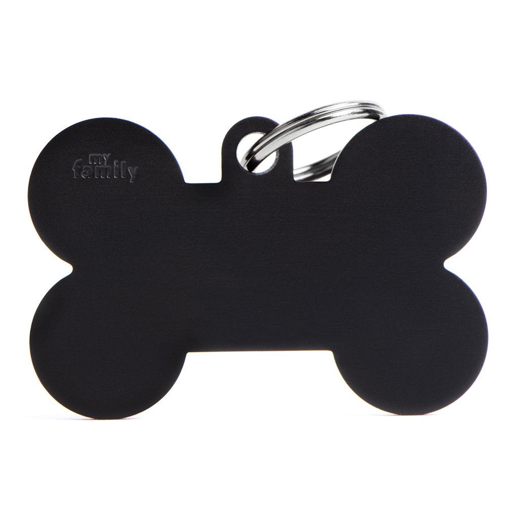 My Family Pet Id Tag Basic Bone Xl [SIZ:Black]