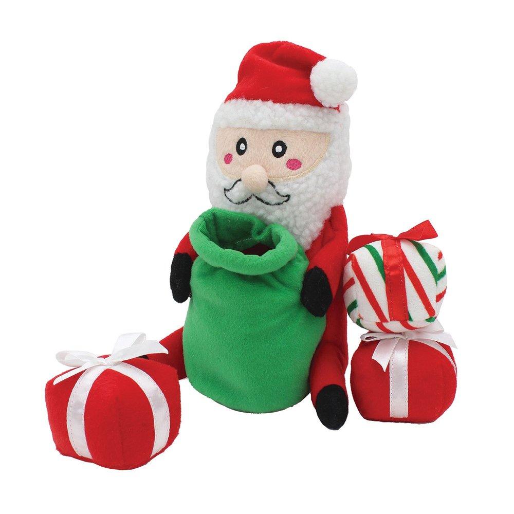 Zippypaws Dog Toy Christmas Zippy Burrow Santa Sack