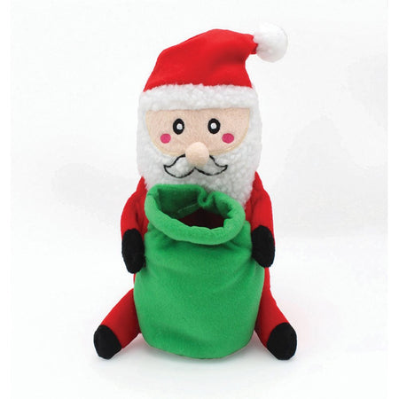 Zippypaws Dog Toy Christmas Zippy Burrow Santa Sack