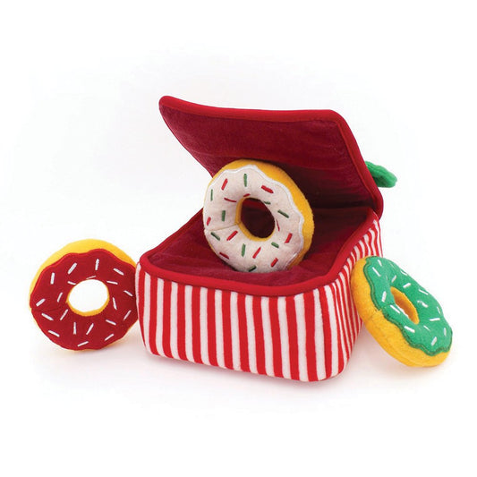 Zippypaws Holiday Burrow Donut