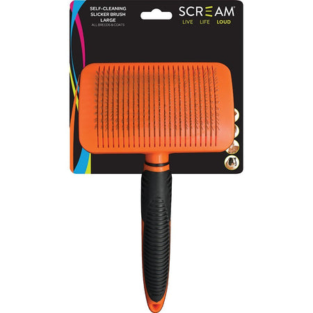 Scream Self Cleaning Slicker Brush