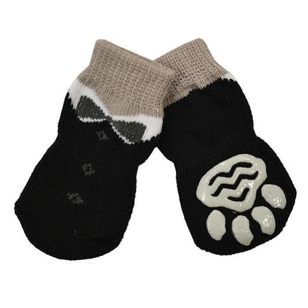 Non-slip Pet Socks [SIZ:Small COL:Black Tuxedo]