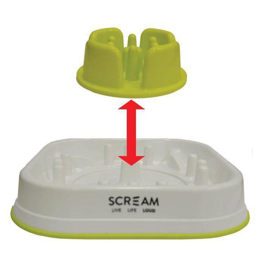 ScreamÂ® Slow Feed Interactive Dog Bowl 28x28x7cm