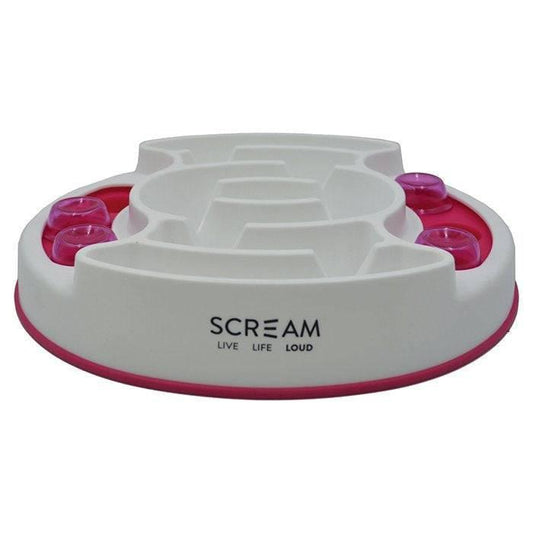 ScreamÂ® Slow Feed Interactive Puzzle Bowl 27x31cm