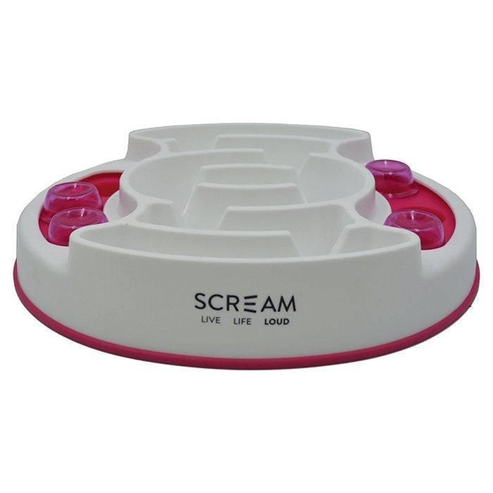 ScreamÂ® Slow Feed Interactive Puzzle Bowl 27x31cm