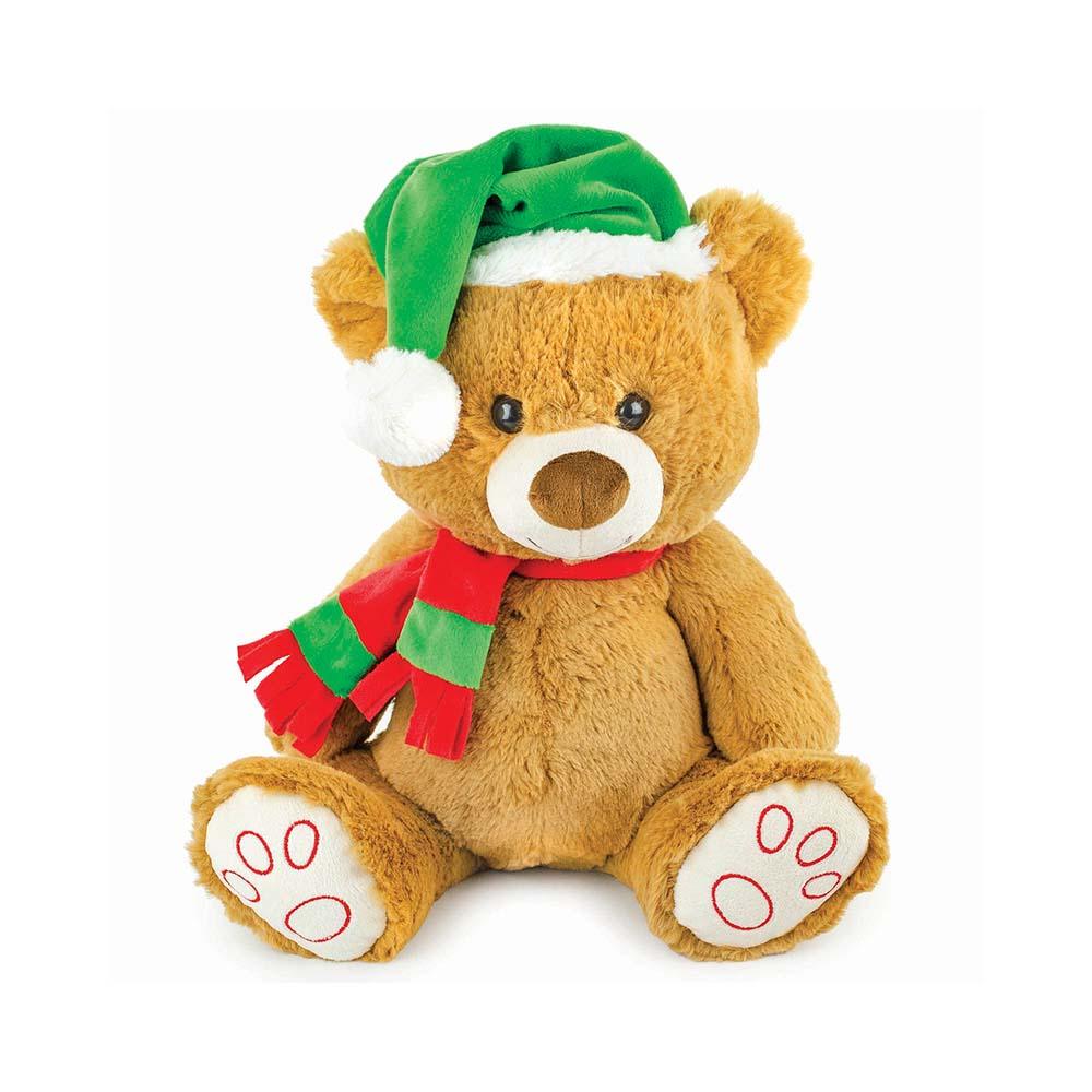 Christmas Holiday Bear With Hat 23x19cm