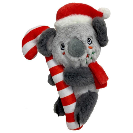 Christmas Koala With Candy Cane 28cm