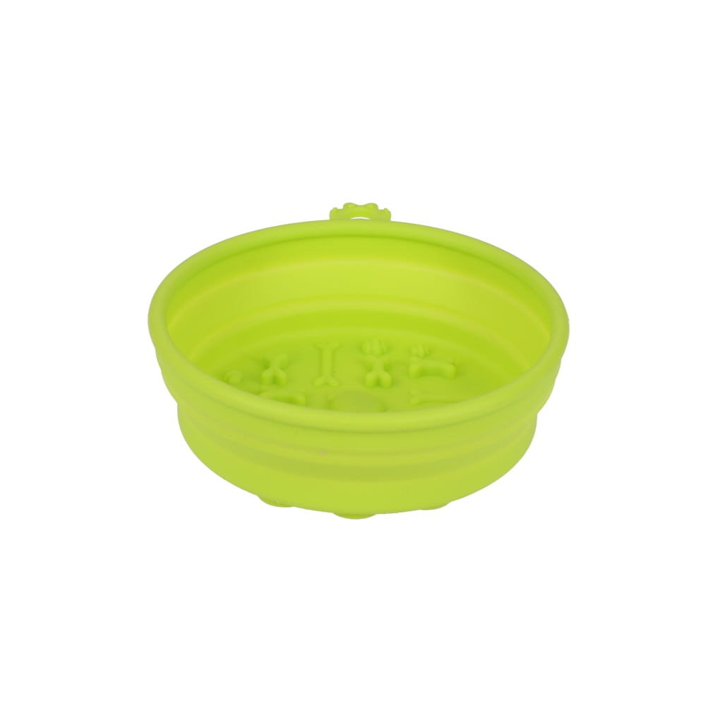 Collapsible Travel Bowl W/suction Base [COL:Pink]