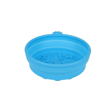 Collapsible Travel Bowl W/suction Base [COL:Pink]