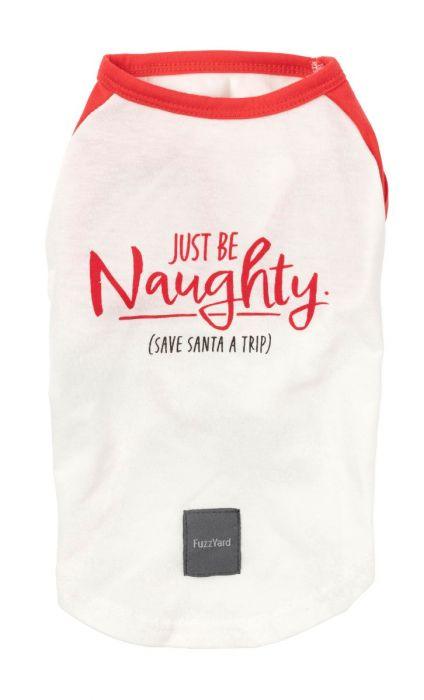 Fuzzyard Christmas T-shirt Just Be Naughty [SIZ:Size 1]