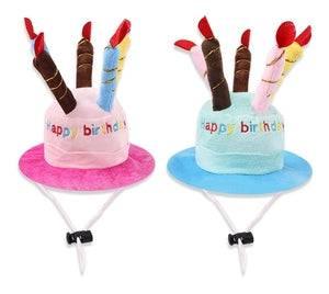 Dog Or Cat Candle Party Hat [SIZ:Blue]