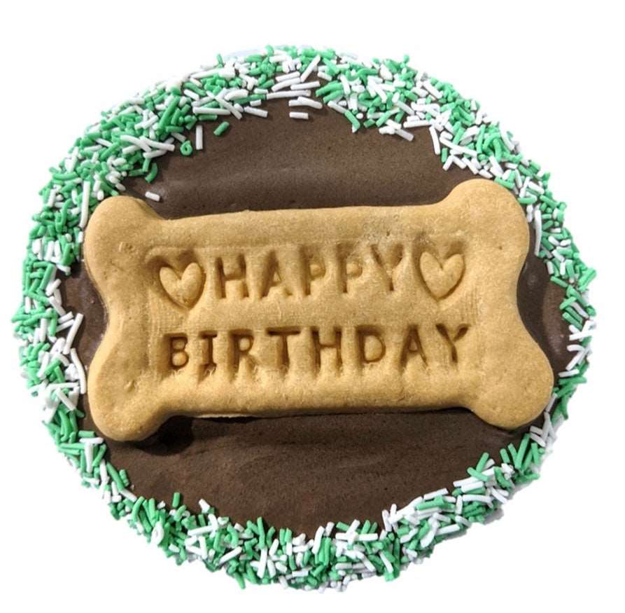 Birthday Party Biscuit Cake Carob [COL:Green]