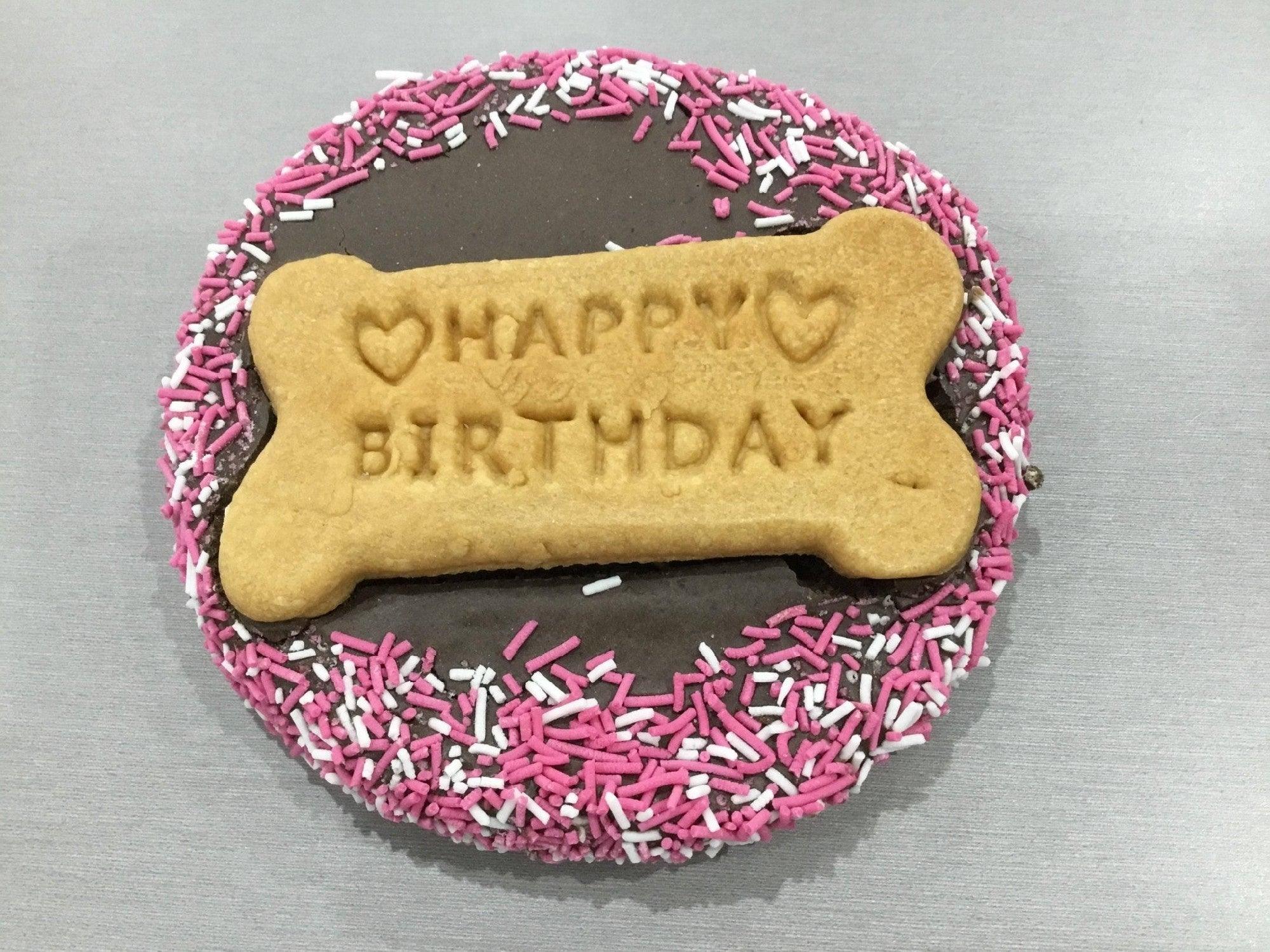 Birthday Party Biscuit Cake Carob