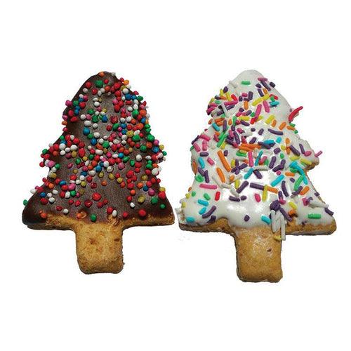 Christmas Frosted Tree Biscuit