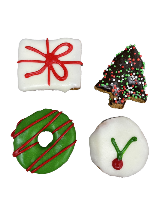 Doggy Christmas Cookie Gift Box 4 Pack