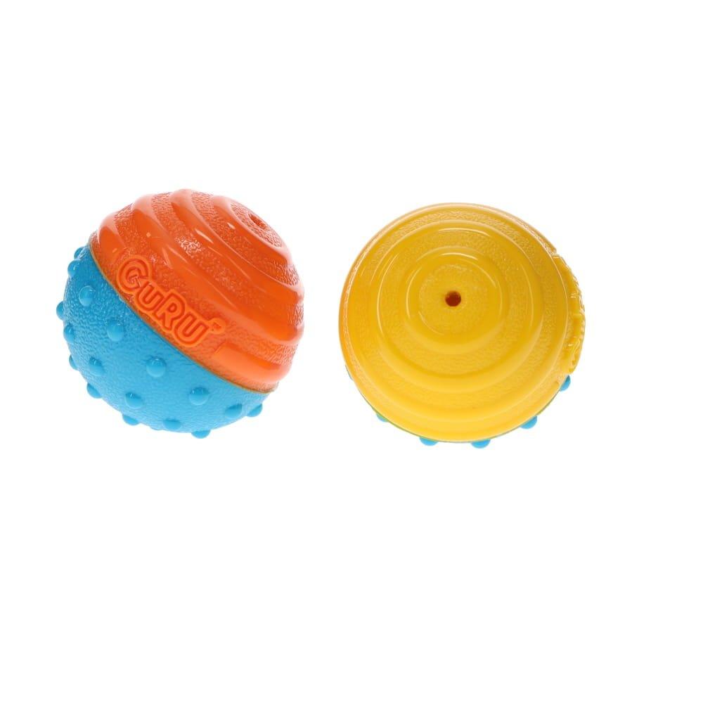 Guru Crunch & Squeak Ball 2 pack - 6.9cm