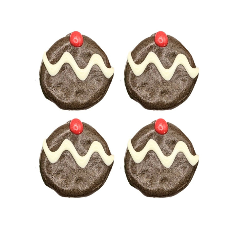 Christmas Pudding Dog Cookie