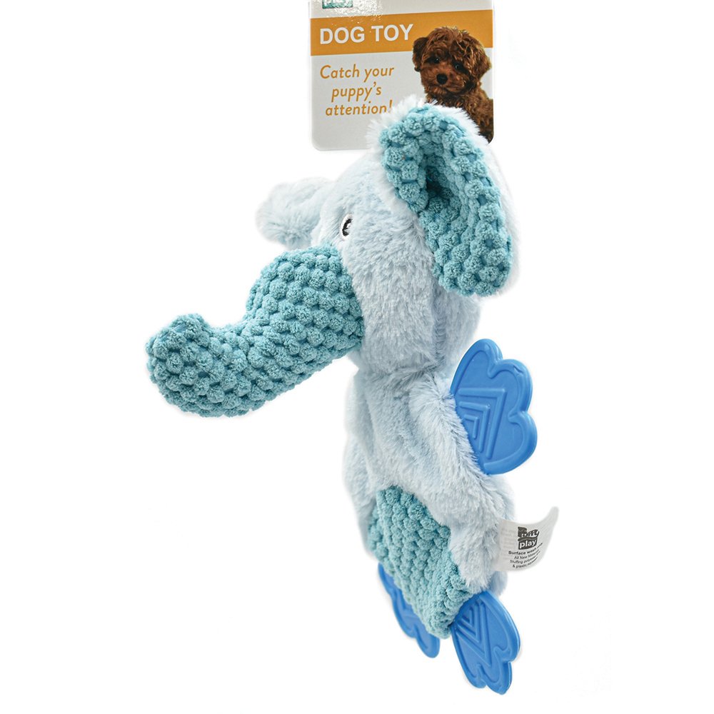 Scream PuppyPlay CRINKLE TEETHER - Blue Elephant 20cm