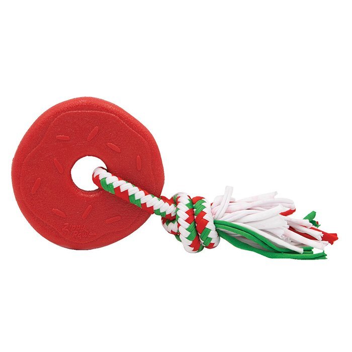 Zippy Paws Teether Donut Red