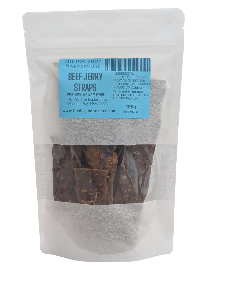 beef jerky straps packaged