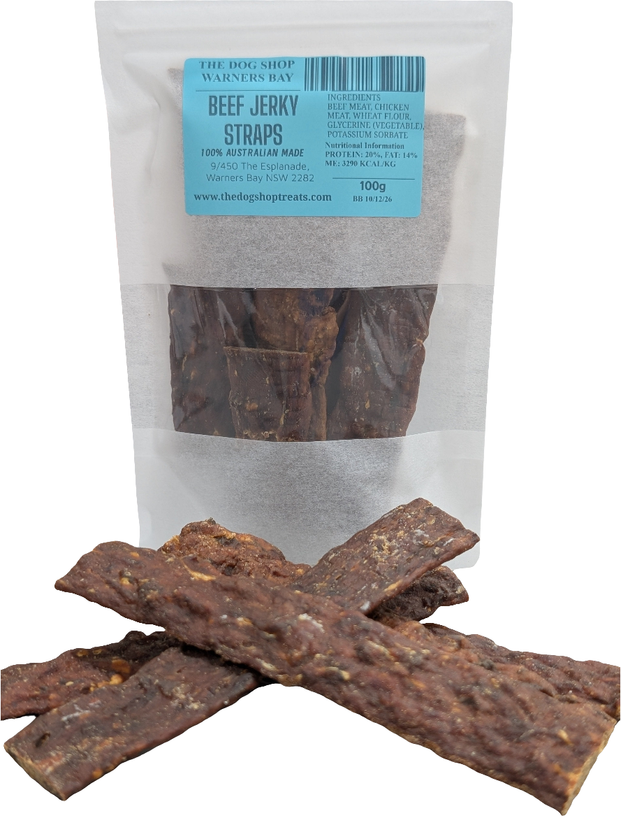 beef jerky straps packaged & loose