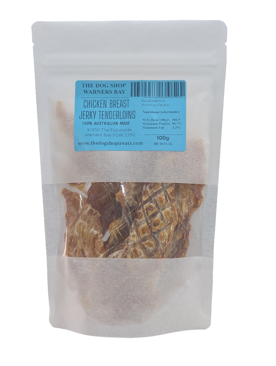 chicken breast jerky tenderloins packaged