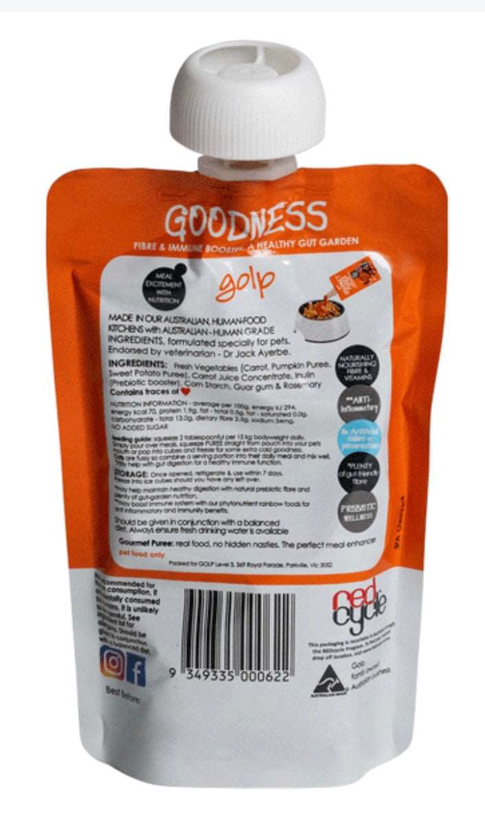 Golp Homestyle Gourmet Puree 130g - GUT HEALTH & PREBIOTICS