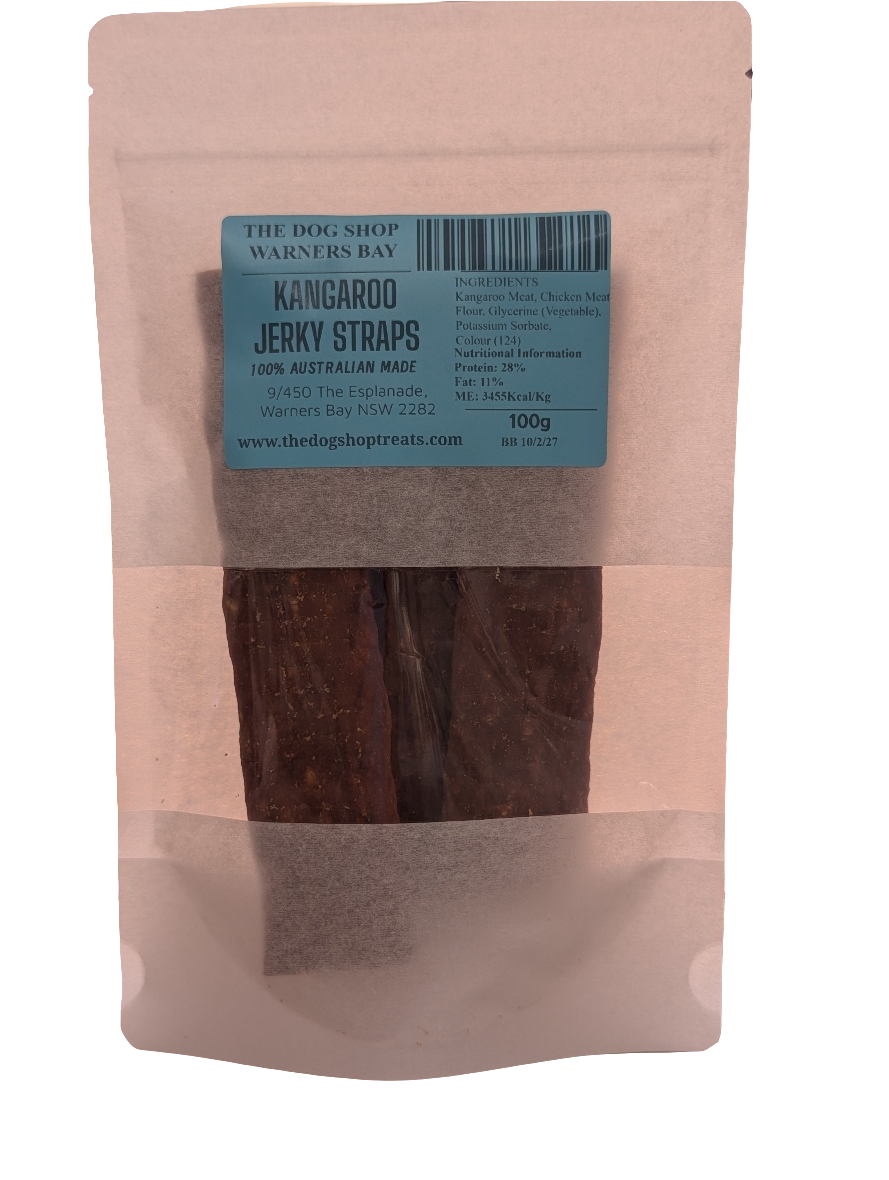 kangaroo jerky straps packed 