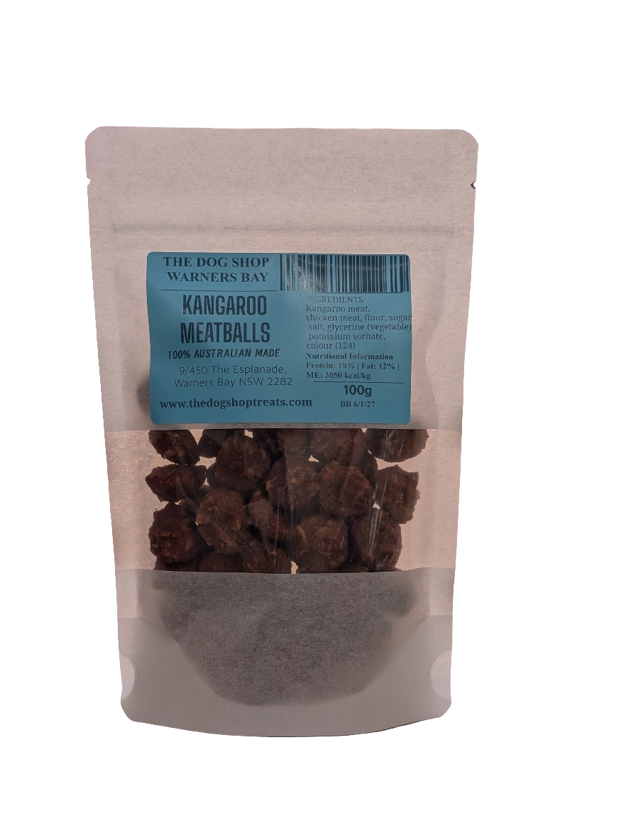 kangaroo meatballs packed