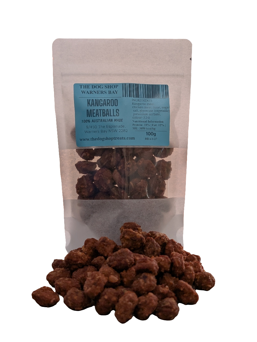 kangaroo meatballs packed & loose