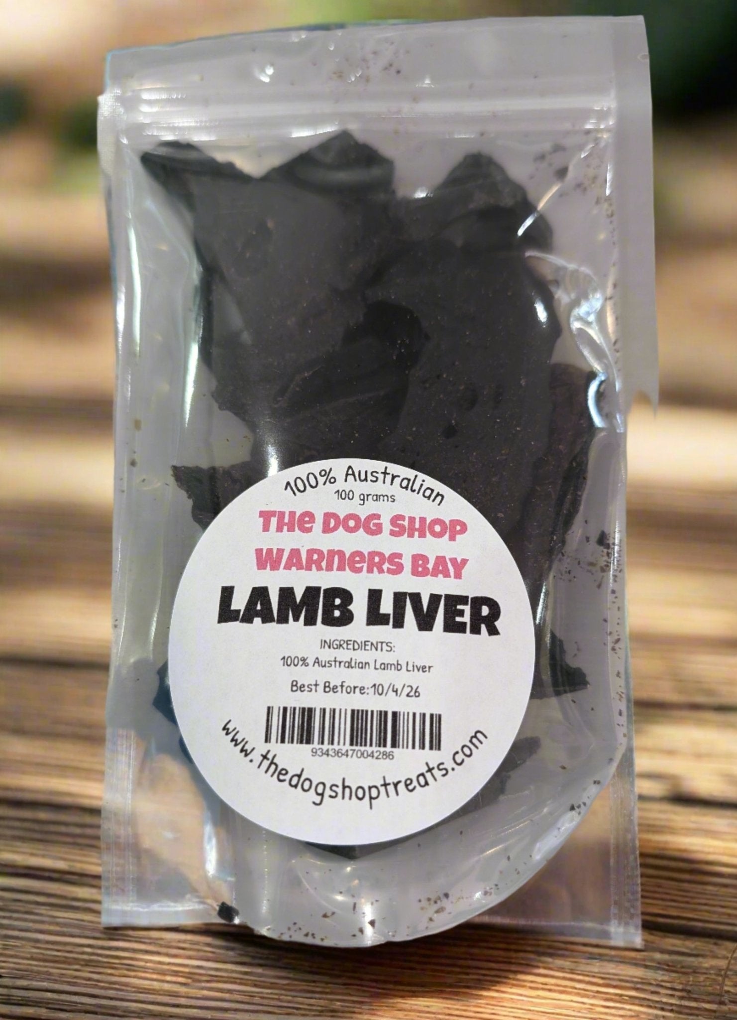 Lamb Liver Dog Treats - The Dog Shop Warners Bay