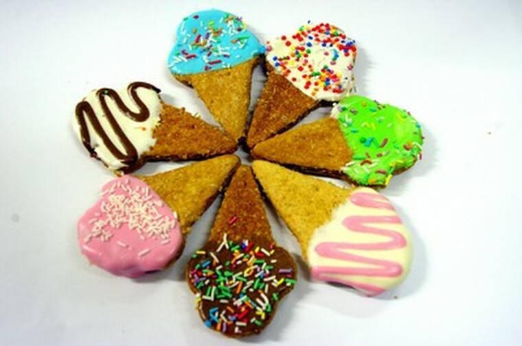 Little Ice Cream Cone Gourmet Dog Cookies - The Dog Shop Warners Bay