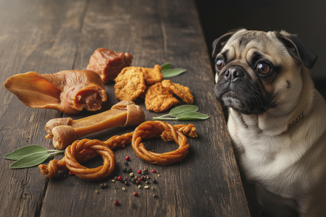 Max with Pork Treats - Updated