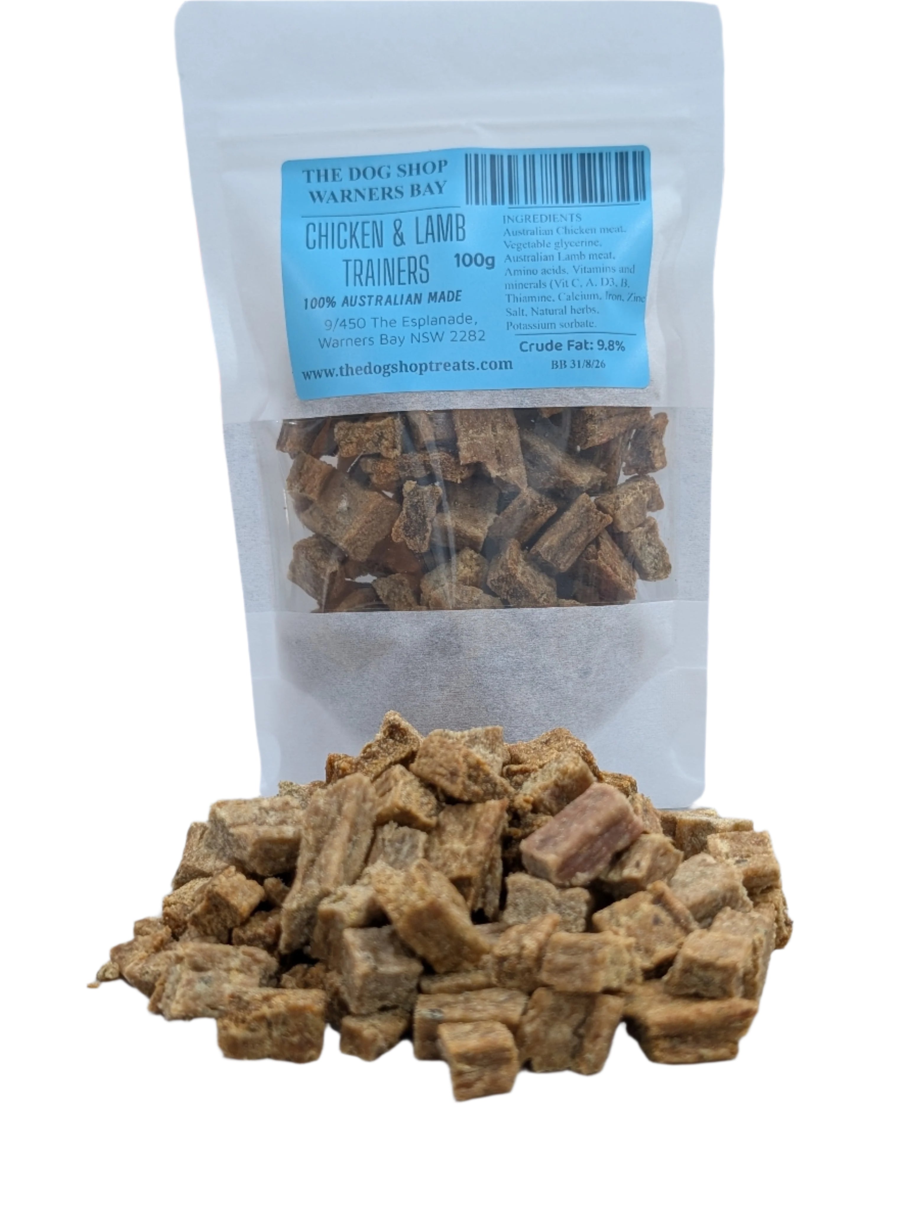 chicken lamb trainers loose and packed