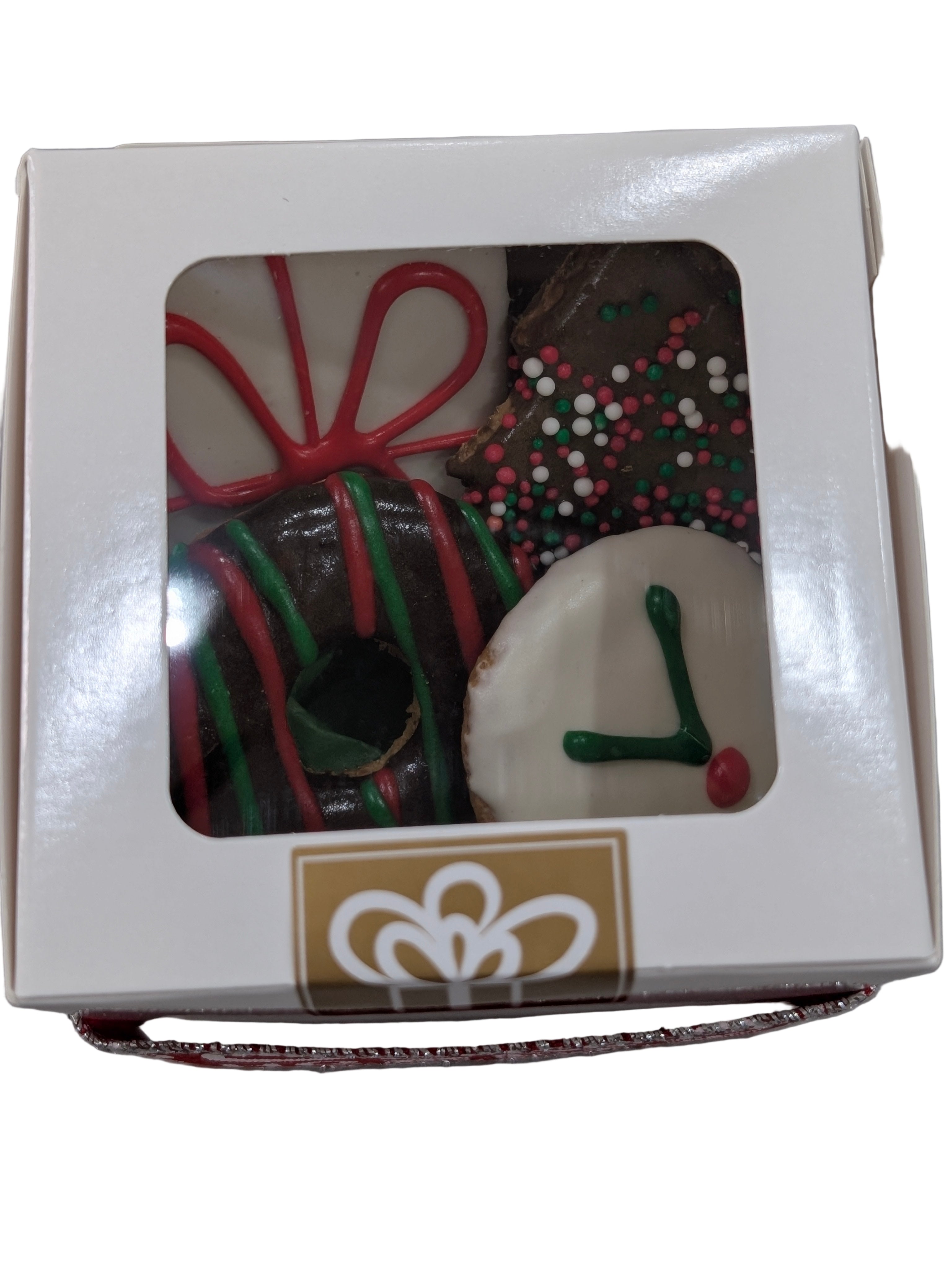 Doggy Christmas Cookie Gift Box 4 Pack