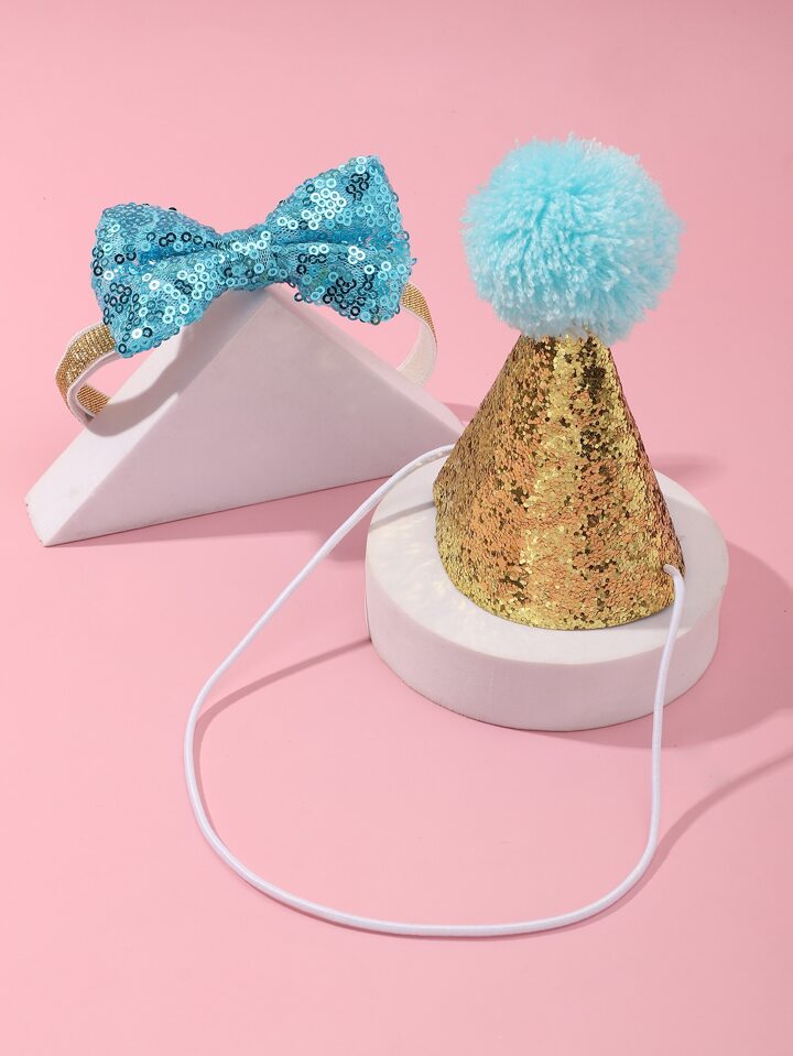 Glitter Party Hat & Bow Tie