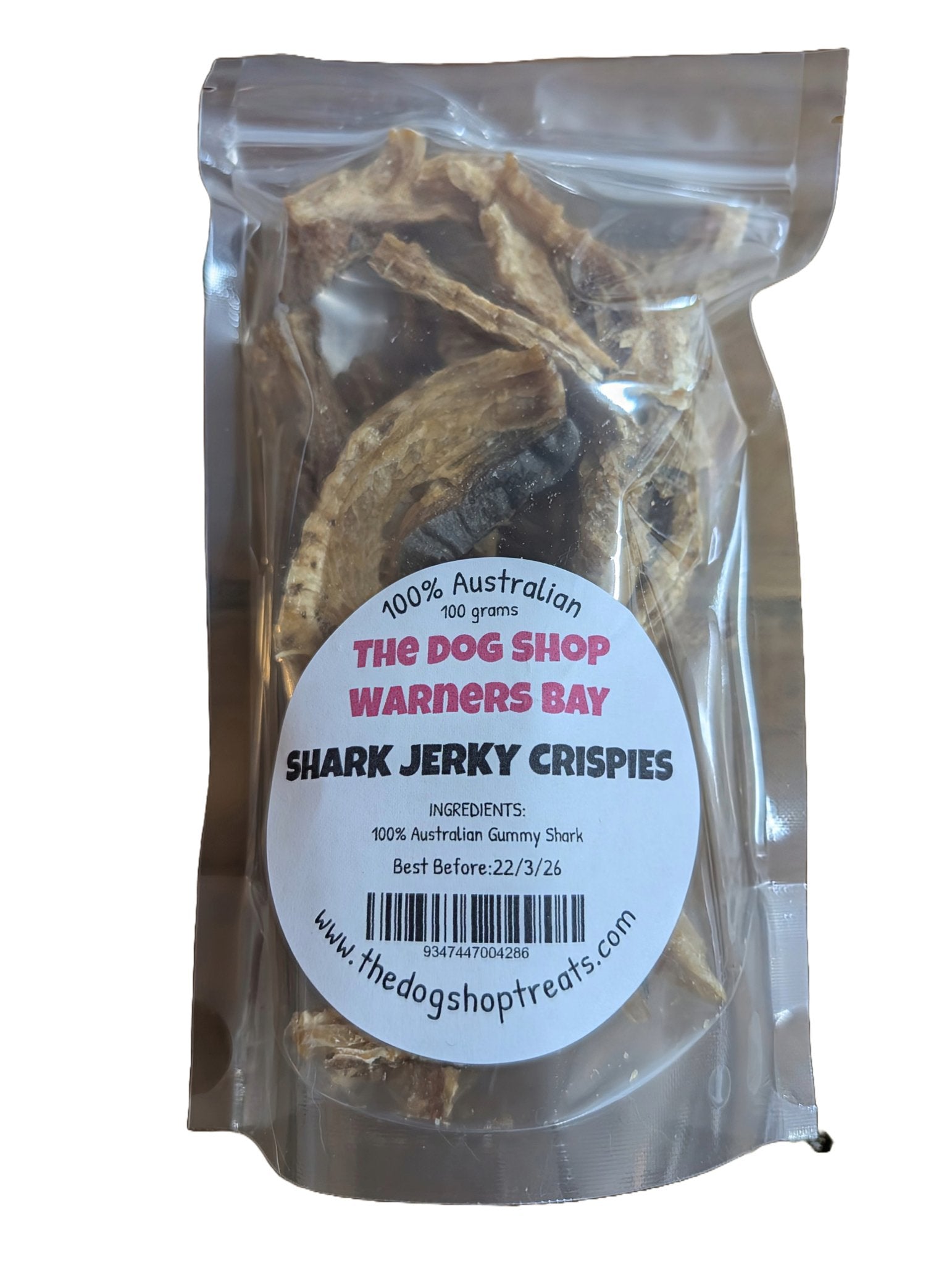 Shark Jerky Crispies - The Dog Shop Warners Bay