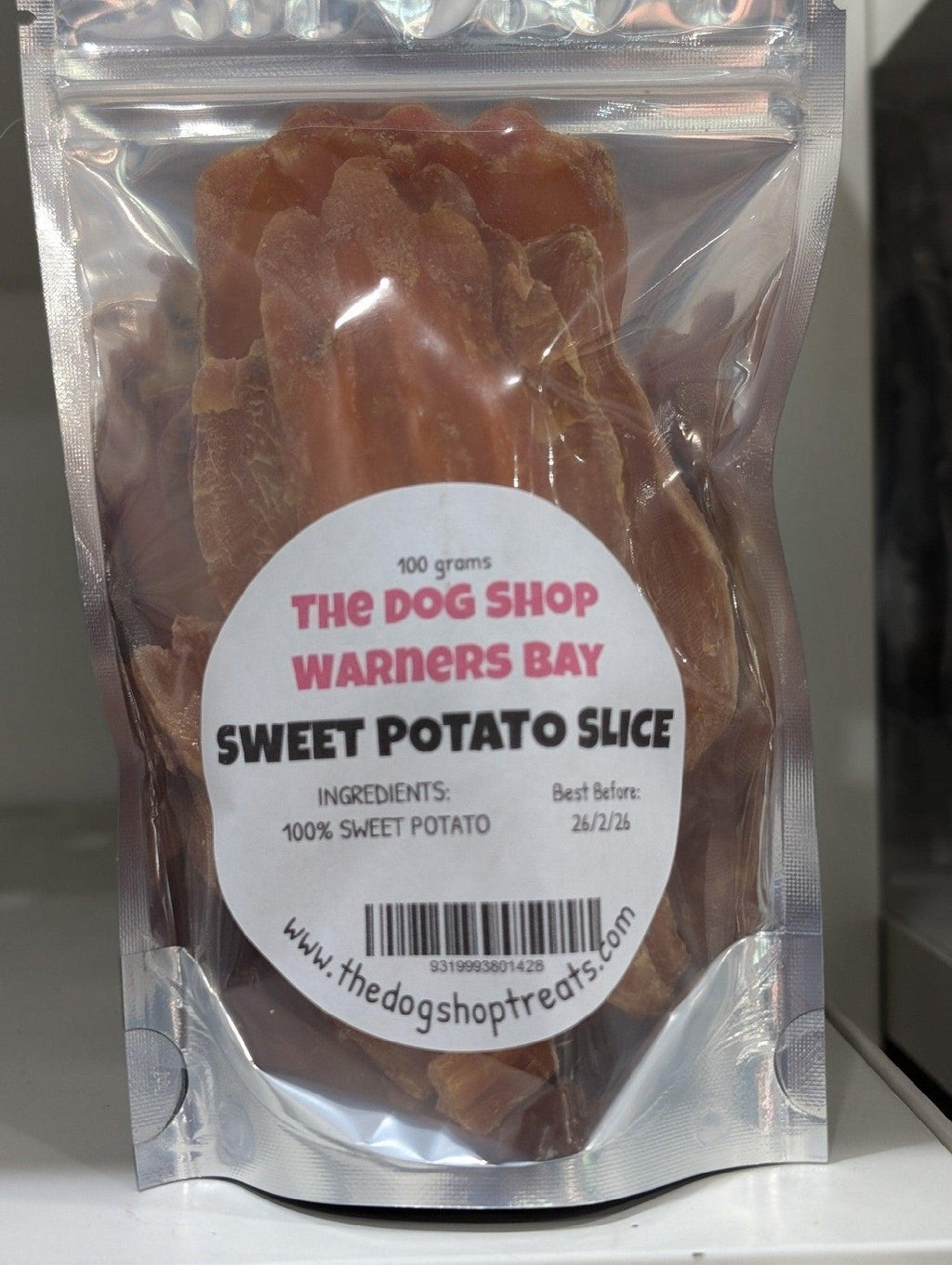 Sweet Potato Slice Dog Treats - The Dog Shop Warners Bay